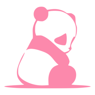 Sad Panda Decal (Pink)